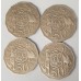 AUSTRALIA 1980 . FIFTY 50 CENTS COINS . VARIETY . SET OF 4 DOUBLE BAR COINS